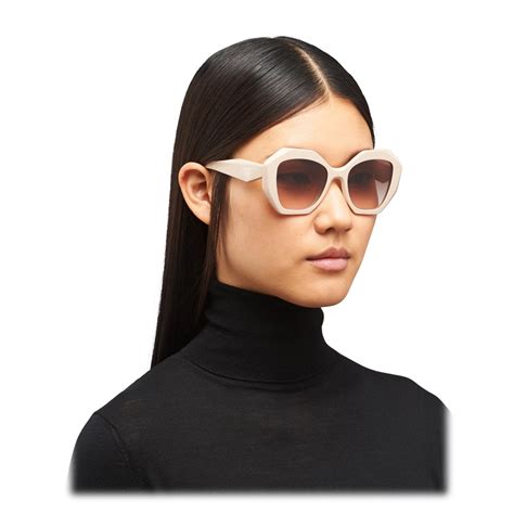 prada eyewear symbole oversized geometric-arm sunglasses